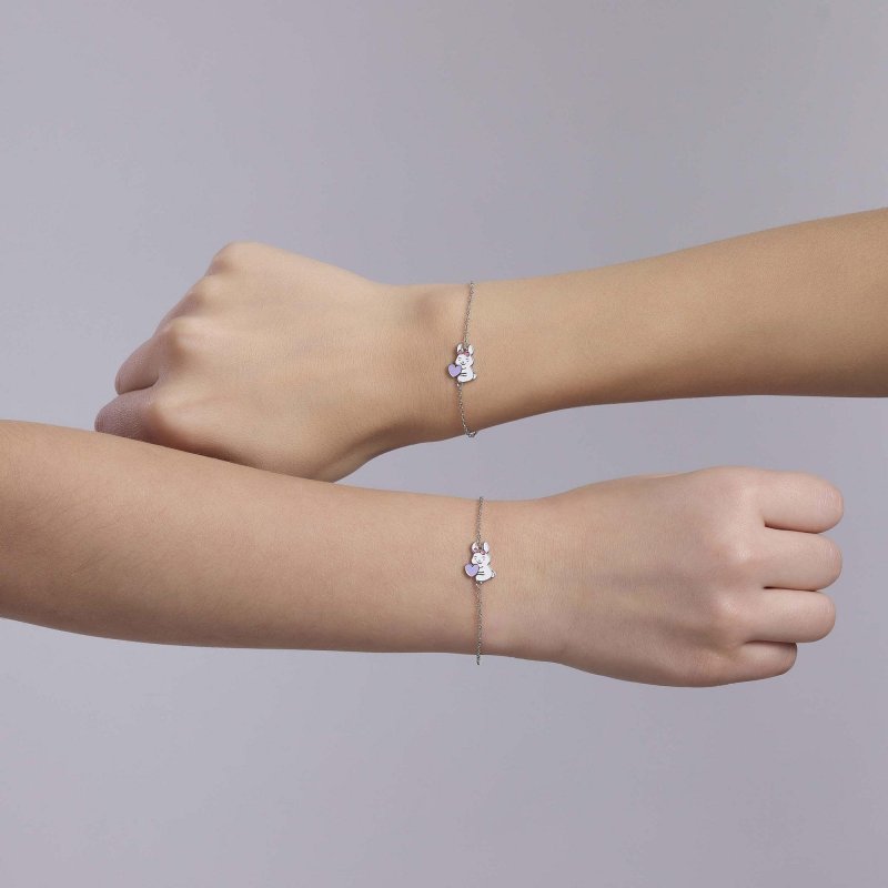 Mabina - Set Bracciali Amicizia - Argento Rodiato