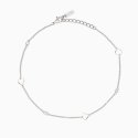 Mabina - Cavigliera Regolabile - Cuori - Argento 925
