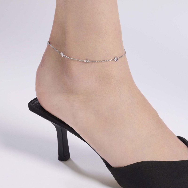 Mabina - Cavigliera Regolabile - Cuori - Argento 925