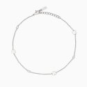 Mabina - Cavigliera Quadrifogli - Argento 925 - Zirconi