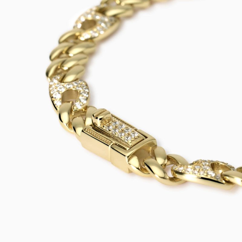 Mabina - Bracciale In Argento Dorato - Zirconi - 18K