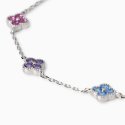 Mabina - Bracciale Jasmine - Argento Dorato - Fiori Zirconi