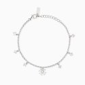 Mabina - Bracciale Con Ciondoli - Zircone - Quadrifoglio