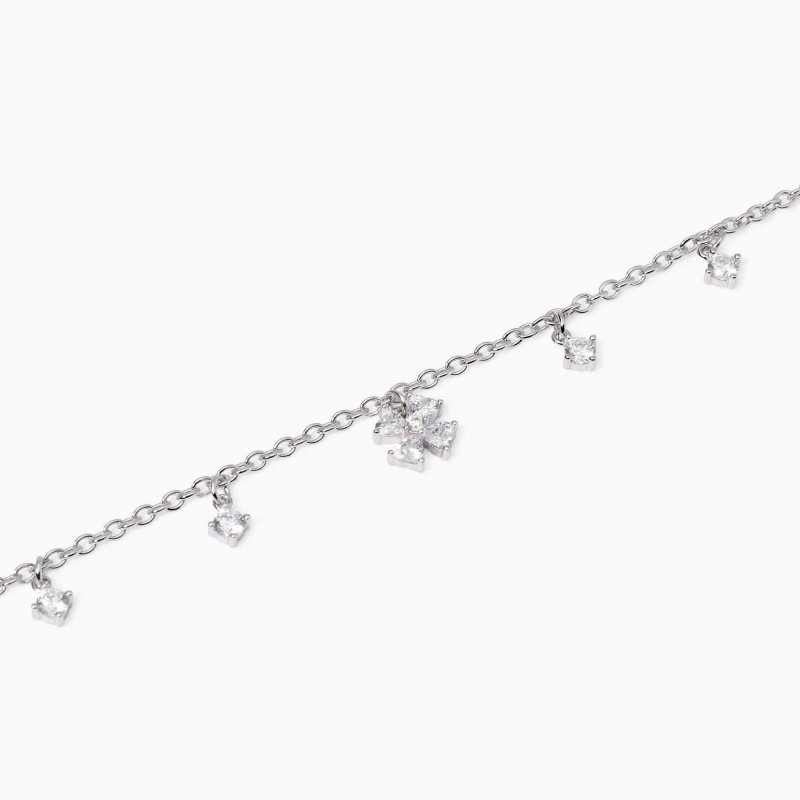 Mabina - Bracciale Con Ciondoli - Zircone - Quadrifoglio