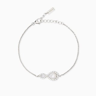 Mabina - Bracciale Infinito - Argento - Perla Coltivata