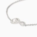 Mabina - Bracciale Infinito - Argento - Perla Coltivata