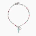 Mabina - Bracciale Multicolor - Cornetto Azzurro - Argento