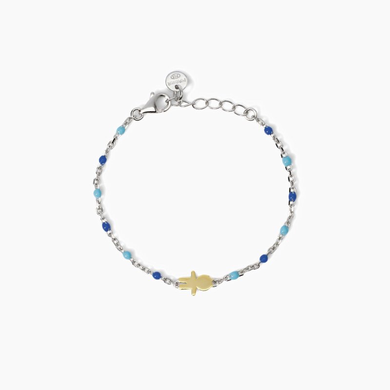 Mabina - Bracciale Bambino - Argento - Oro 9K