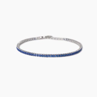 Mabina - Bracciale Tennis Uomo - Argento - Zirconi Blu