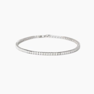 Mabina - Bracciale Tennis Uomo - Zirconi Bianchi - Argento