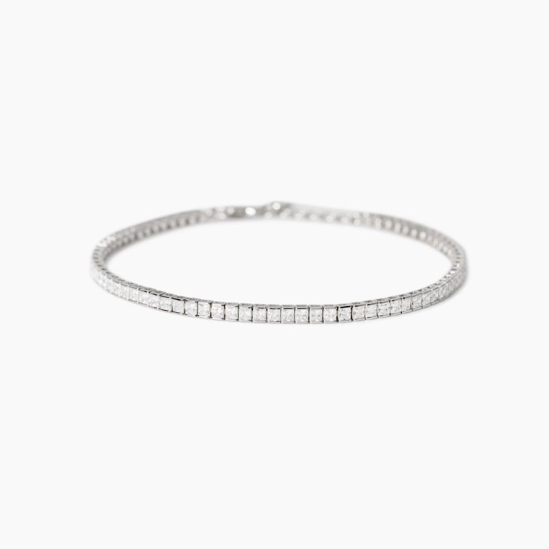 Mabina - Bracciale Tennis Uomo - Zirconi Bianchi - Argento