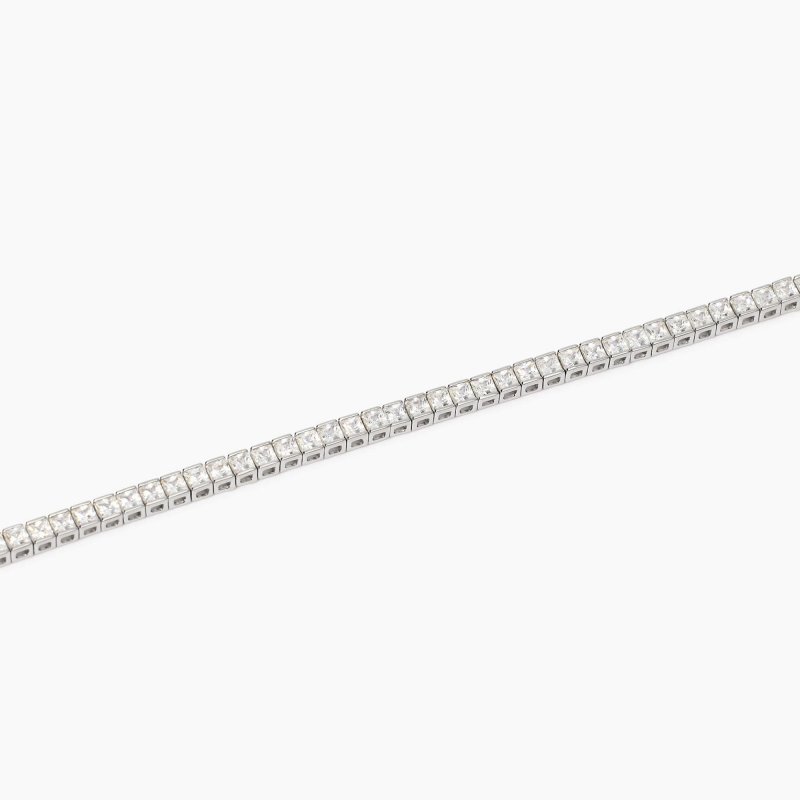 Mabina - Bracciale Tennis Uomo - Zirconi Bianchi - Argento