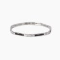 Mabina - Bracciale Uomo - Piastre E Zirconi Neri