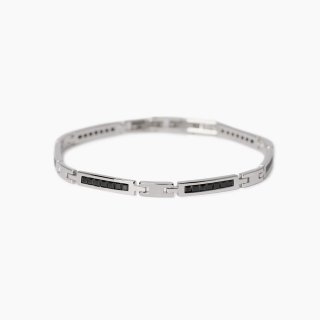 Mabina - Bracciale Uomo - Piastre E Zirconi Neri