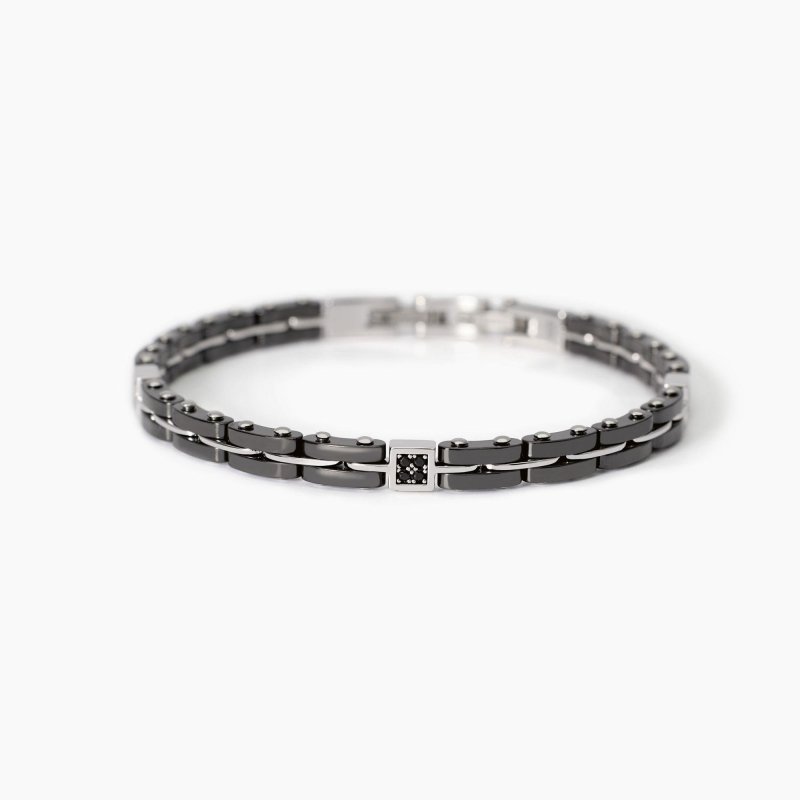 Mabina - Bracciale Con Maglie - Argento E Ceramica