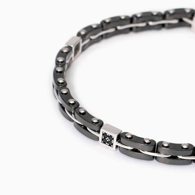 Mabina - Bracciale Con Maglie - Argento E Ceramica