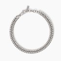 Mabina - Bracciale Uomo - Catena Groumette - Argento