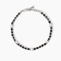 Mabina - Bracciale Uomo - Argento - Agata Nera