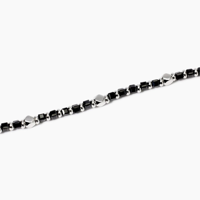 Mabina - Bracciale Uomo - Argento - Agata Nera