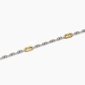 Mabina - Bracciale Uomo - Argento Rodiato - Oro 18K