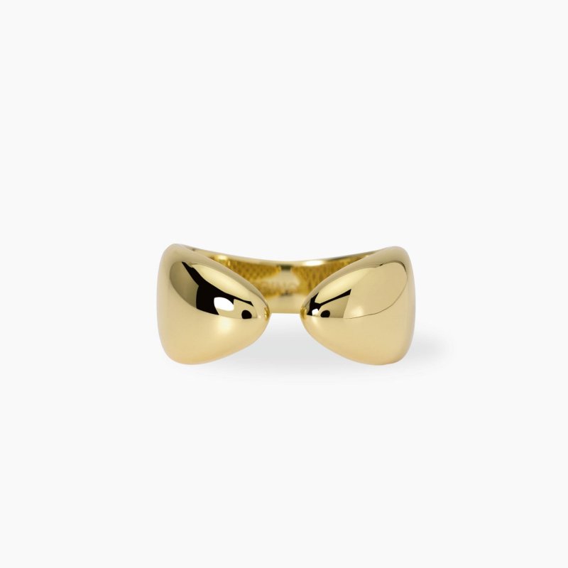 Mabina - Anello Contrarié - Argento Dorato - Regolabile