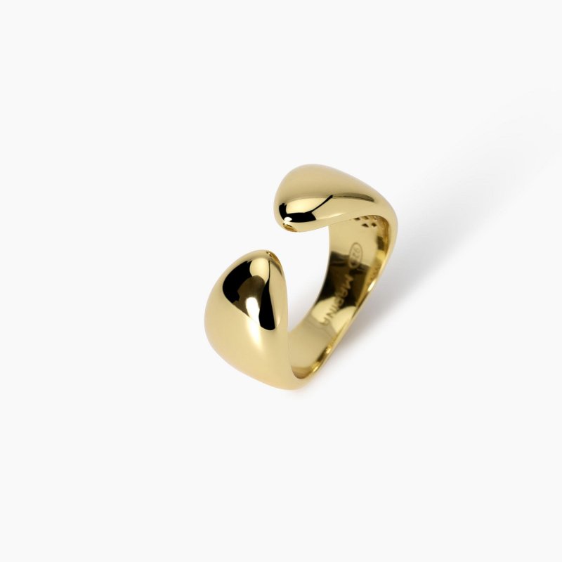 Mabina - Anello Contrarié - Argento Dorato - Regolabile