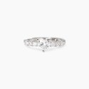 Mabina - Anello Regolabile - Cuore Zirconi - Argento