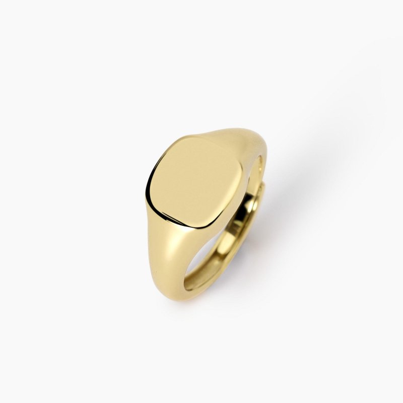 Mabina - Anello Chevalier - Argento 925 - Oro 18K