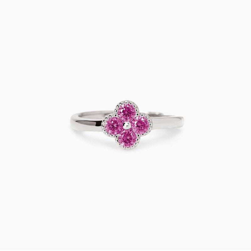 Mabina - Anello Con Fiore Rosa Jasmine - Argento 925