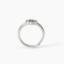 Mabina - Anello Con Fiore Verde Jasmine - Argento