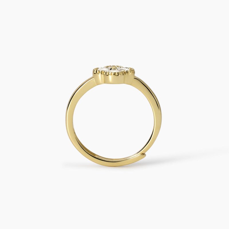 Mabina - Anello Jasmine - Argento Dorato - Zirconi