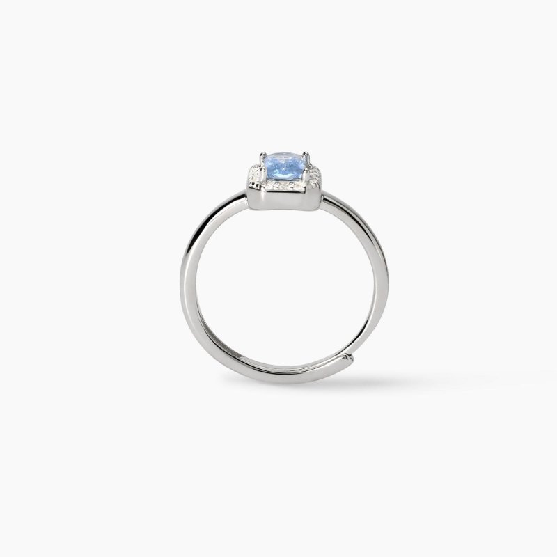 Mabina - Anello Con Acquamarina Sintetica - Argento 925