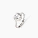 Mabina - Anello Argento Zircone - Taglio Princess