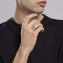 Mabina - Anello Chevalier Uomo - Argento Rodiato