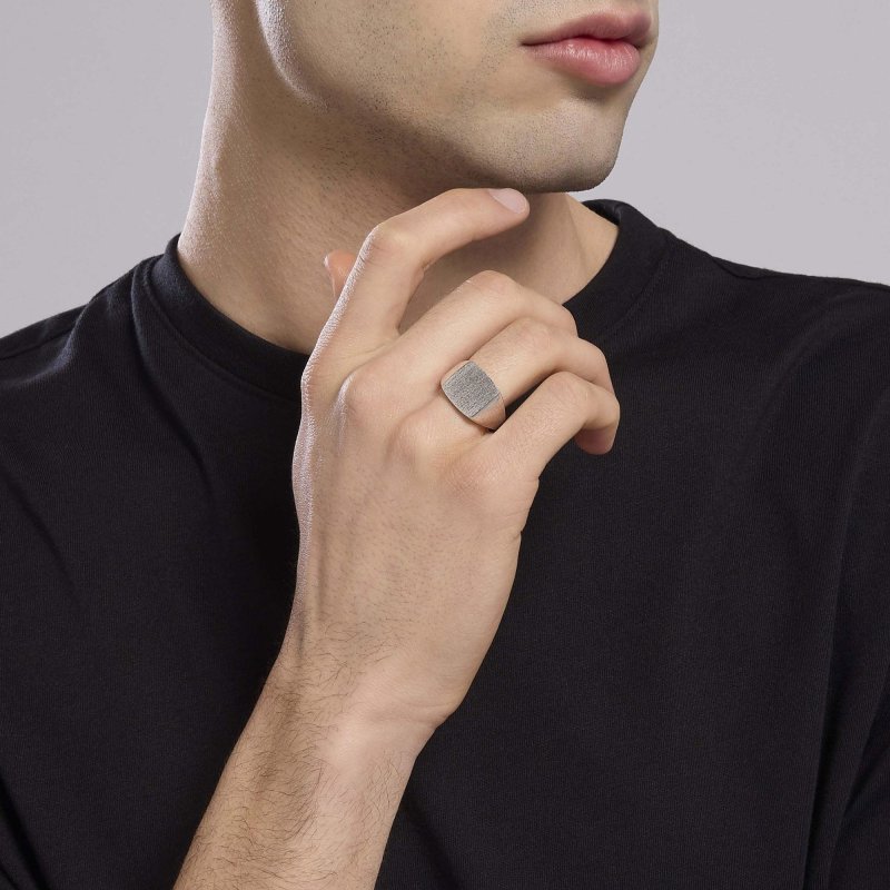 Mabina - Anello Chevalier Uomo - Argento Rodiato