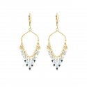 Maman Et Sophie - Orecchini Frange Acquamarina - Eleganza