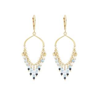 Maman Et Sophie - Orecchini Frange Acquamarina - Eleganza