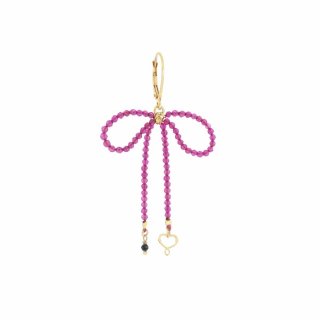Maman Et Sophie - Orecchino Fiocco Rosa - Argento 925