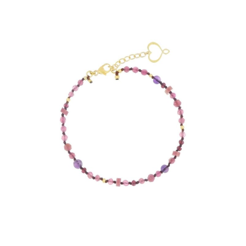 Maman Et Sophie - Bracciale Nodi Tormalina Rosa