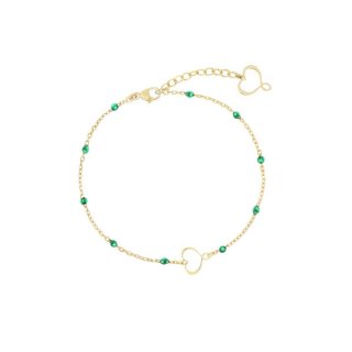 Maman Et Sophie - Bracciale Smalto Verde - Argento 925