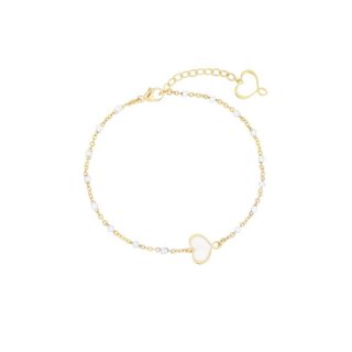 Maman Et Sophie - Bracciale Smalto Bianco - Argento 925