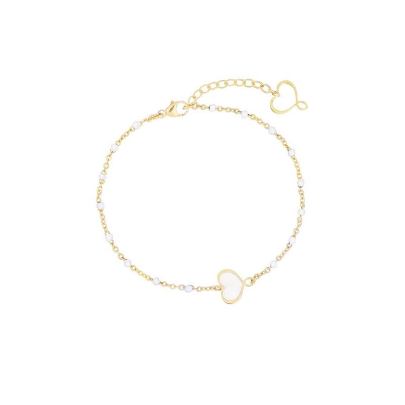 Maman Et Sophie - Bracciale Smalto Bianco - Argento 925