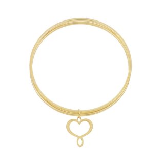 Maman Et Sophie - Bracciale Cuore Satinato - Argento 925
