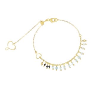 Maman Et Sophie - Bracciale Frange - Argento 925 - Acquamarina