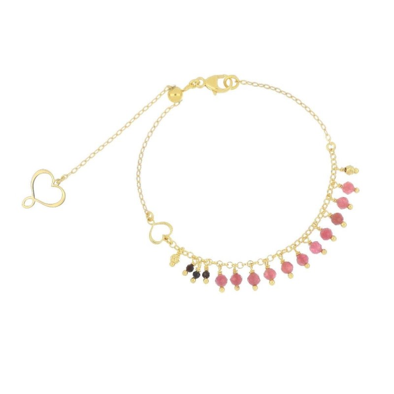 Maman Et Sophie - Bracciale Frange - Tormalina Rosa