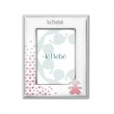 Le Bebé - Cornice Sagoma Bimba - Argento - 10X15 Cm