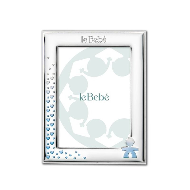 Le Bebé - Cornice Sagoma Bimbo - 13X18 Cm - Cuori