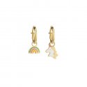Le Bebe' - Orecchini Toys - Oro Giallo - Unicorno