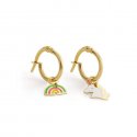 Le Bebe' - Orecchini Toys - Oro Giallo - Unicorno