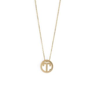 Bliss - Collana Segno Ariete - Oro Giallo 9Kt - Diamante